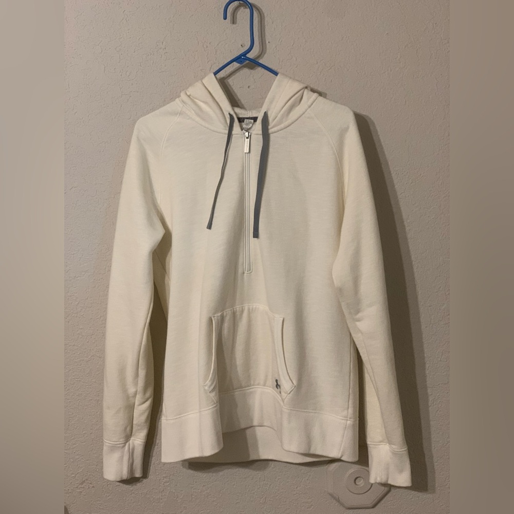 Under Armour Woman’s XL Half Zip Cream Hoodie NWOT
